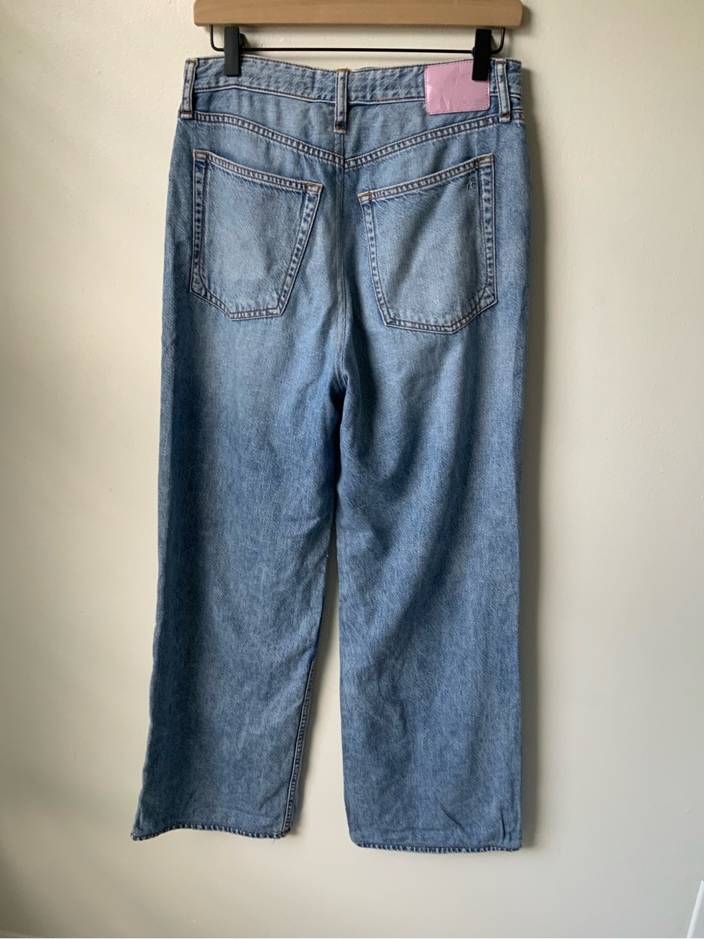 RAG & BONE Logan Jeans Women’s Size Audrey Blue Wide Leg Relaxed Fit *ALTERED - Picture 5 of 14